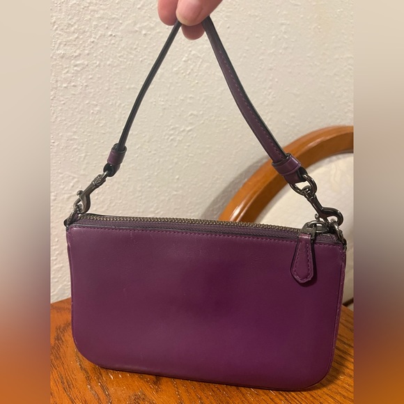 Coach Leather Wristlet Purse in Grape - Picture 3 of 8